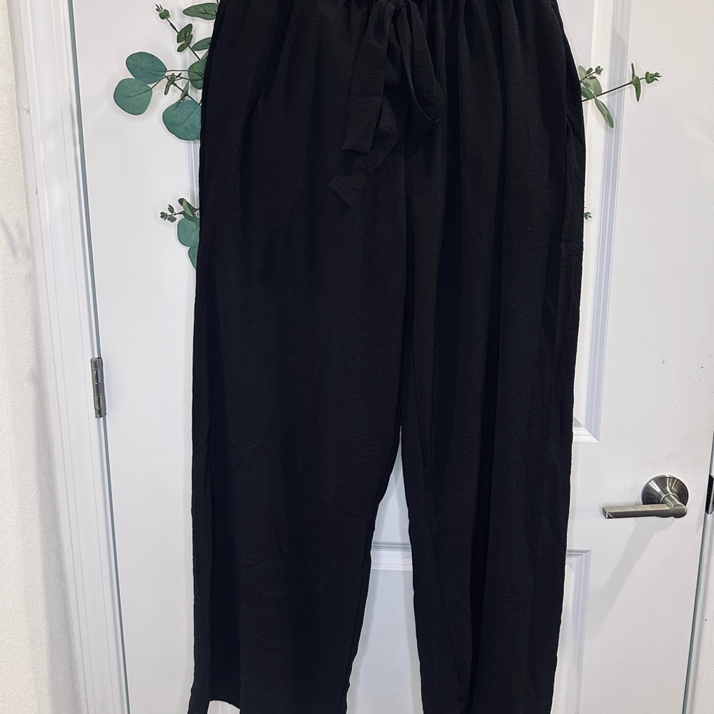 Pink Lily Black Trousers